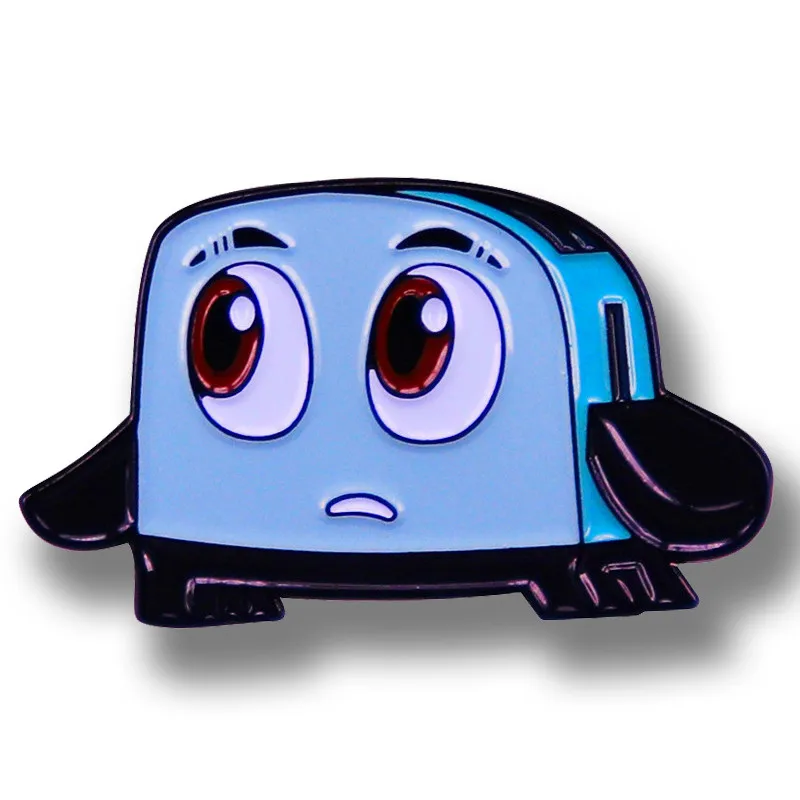

Anime The Brave Little Bread Machine Brooch Enamel Pin Brooches Metal Badges Lapel Pins Denim Jacket Jewelry Accessories Gifts