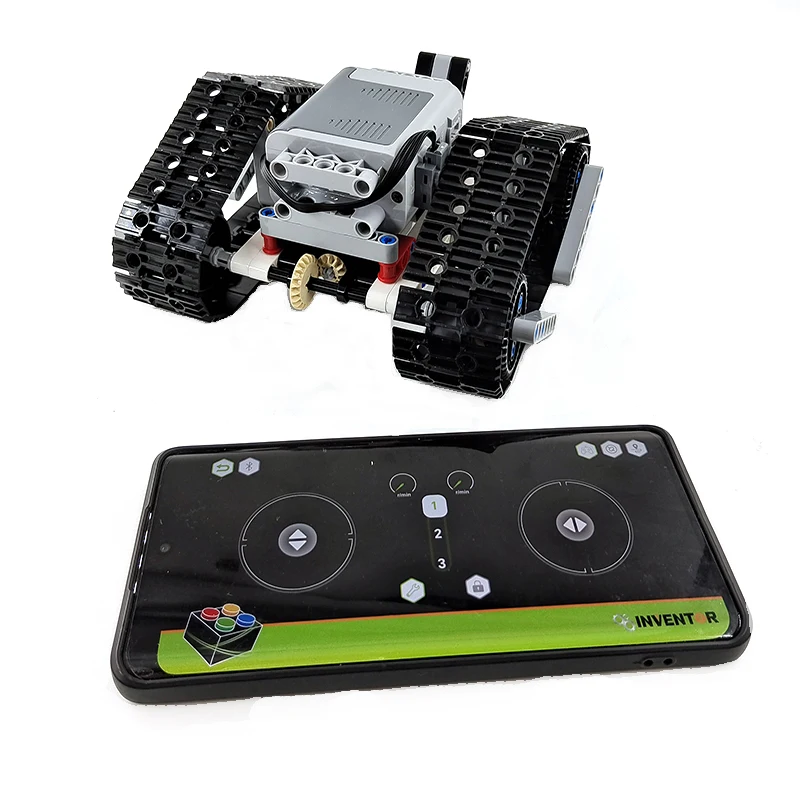 

Техническое дистанционное управление APP программируемый двигатель трек Танк автомобиль робот строительный блок совместимый с lego 9686 Wedo образование дети Кирпичи Игрушки