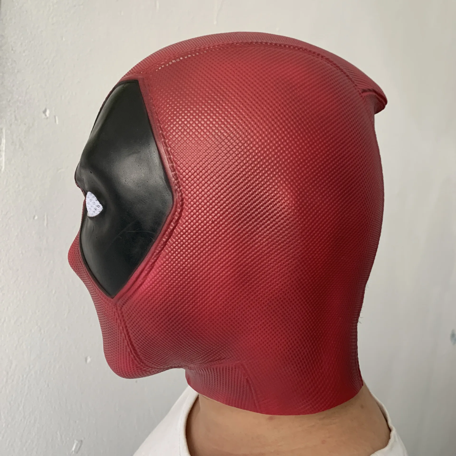 Маска для косплея из фильма Дэдпул латексный Полнолицевой красный шлем