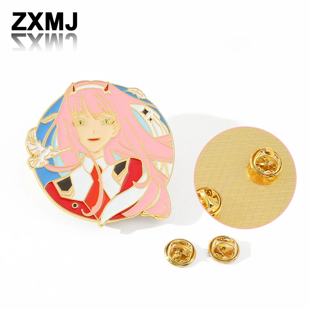 

ZXMJ New Fashion Anime Brooch National Team Metal Badge COS Retro Brooches For Women Collar Schoolbag Pins Fashion Alloy Jewelry