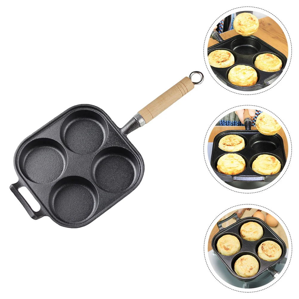 

1Pc Non-stick Egg Frying Pan Divided Egg Cooker Hamburg Cooker for Home Use