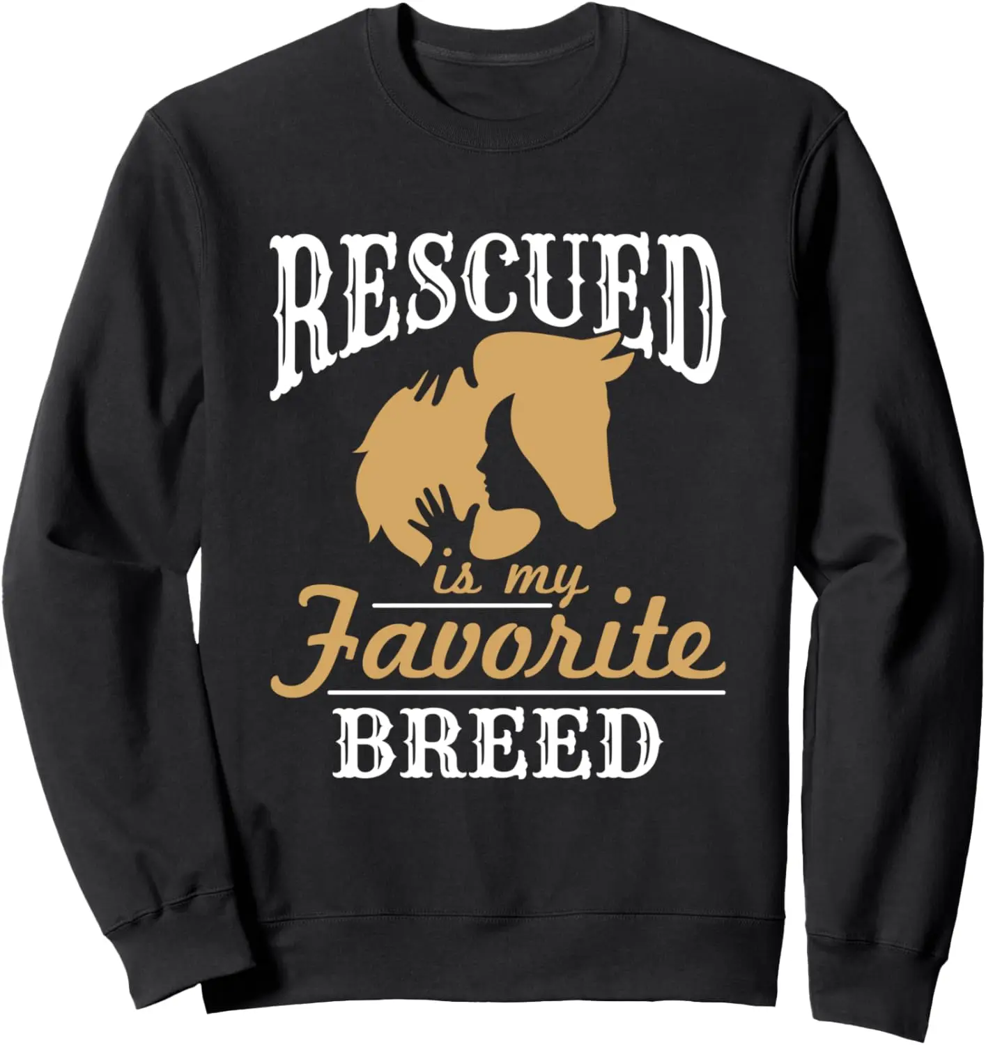 Толстовка с изображением лошади-спасательной лошади в спасении — моя любимая