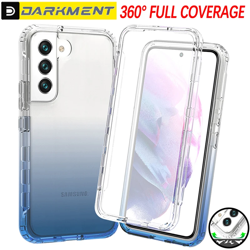 

Double Sided Protective Case For Samsung Galaxy S23 S22 Ultra Plus A13 A23 A33 A53 A73 A22 Anti Fall Gradient Transparent Cover