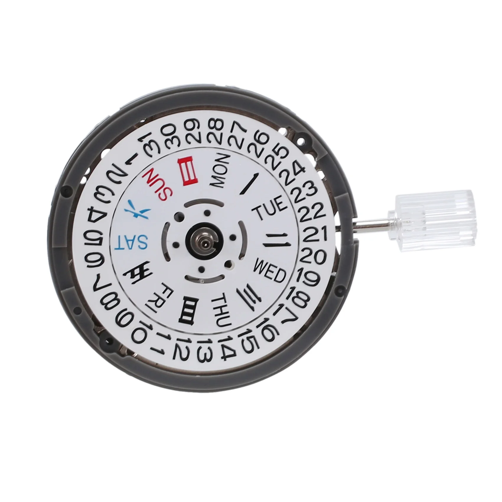 

NH36 English Date Week Automatic 3.8 O'Clock Crown Watch Movement Mechanical Replacement Parts