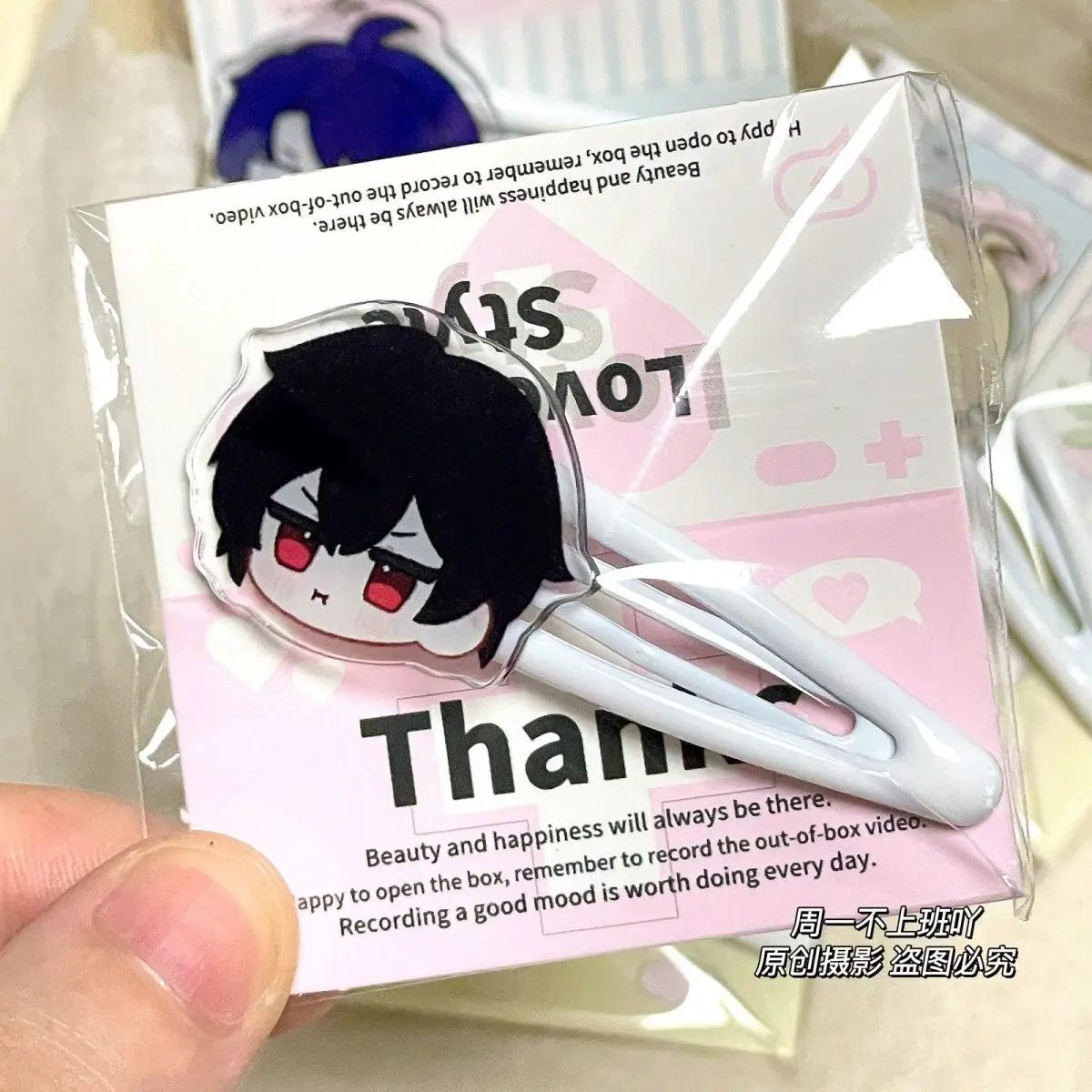 5 шт. на все времена Ayn Al kama Rorschach Q версия мультяшная челка клип милый головной убор