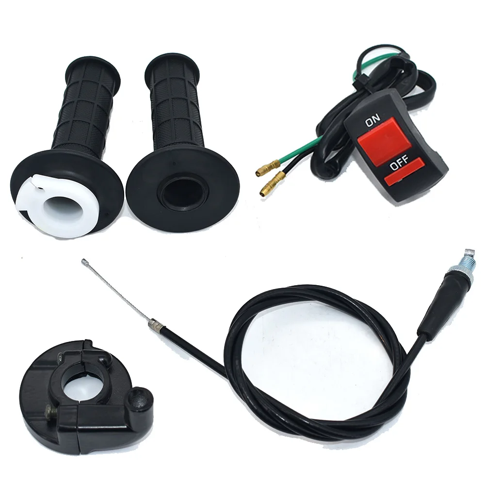 Ручки для мотоцикла держатель с тросом и выключателем подходит универсального