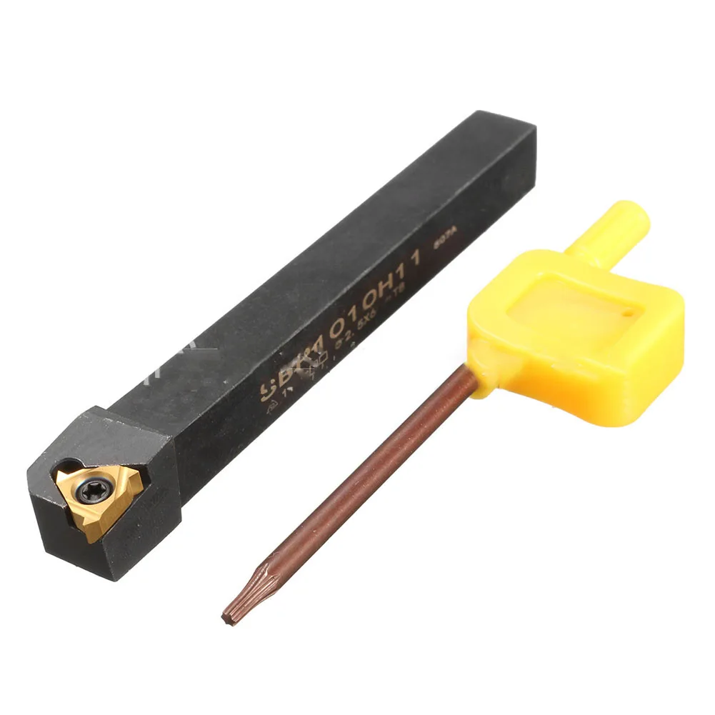 

Holder Mini Lathe Accessories Threading Turning Tool Durable Alloy Steel SER1010H11 Replacement External Cutter Practical