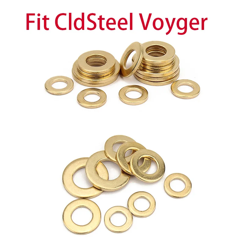 

10 штук DIY складной нож латунные шайбы для CldSteel Voyger ножи прокладки складной нож аксессуары инструменты