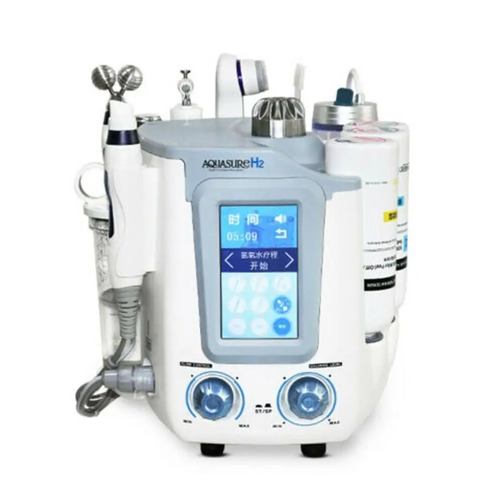 

6 IN 1 AQUASURE H2 Oxygen Machine Hydro Device Hydrogen BIO Skin Lifting And Deep Cleansing Anti Ageing