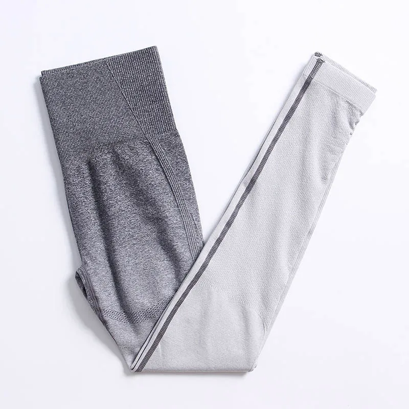 Gradient High Waist Leggings Women Fitness Yoga Pants Seamless Scrunch Butt Sportswear High Waist Workout Tights Yoga Leggings