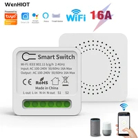 tuya wifi mini smart switch two way control 16a10a switch tuya smart home automation timer works with alexa google home yandex