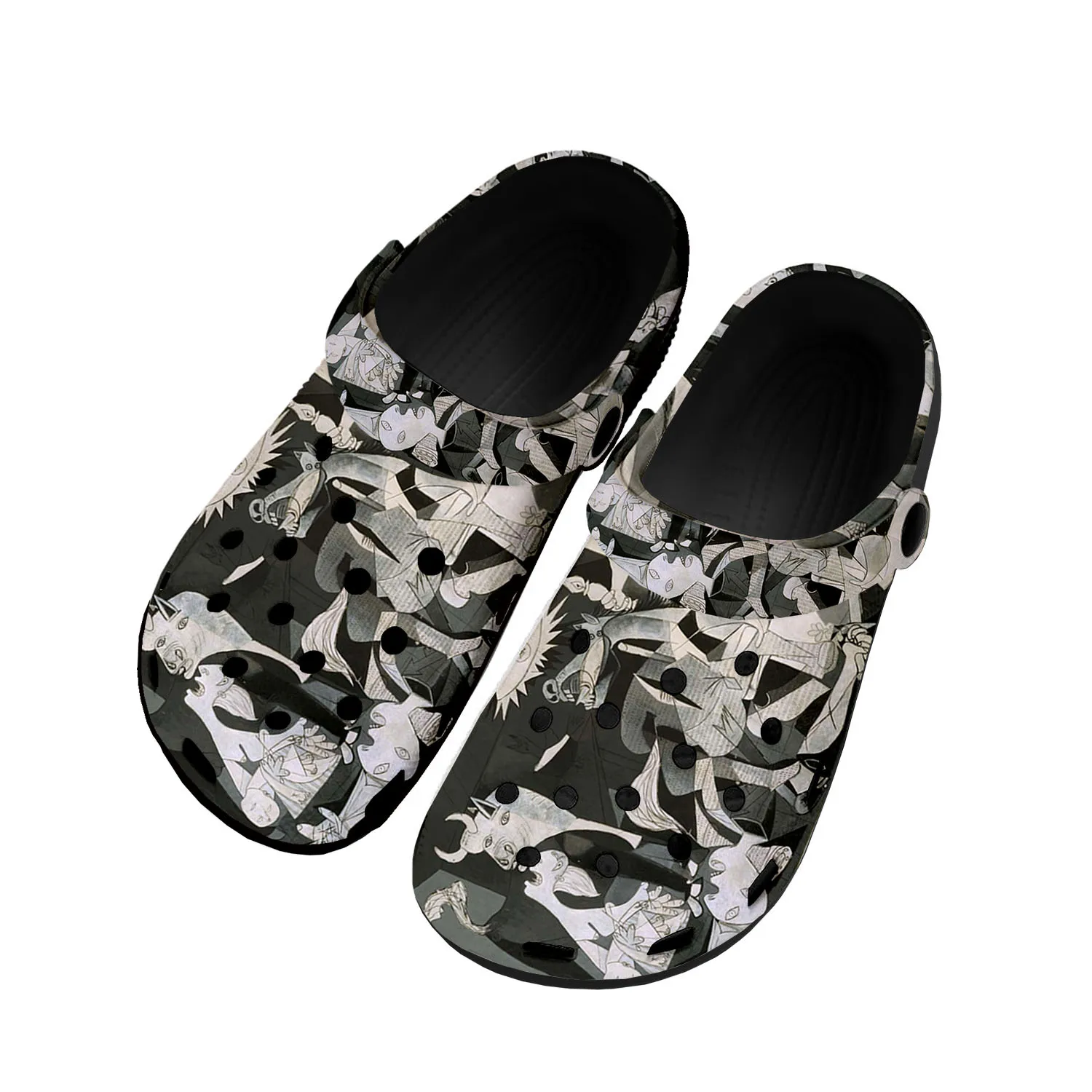 

Picasso Famous Oil Paint Guernica Home Clogs Custom Water Shoes Mens Womens Teenager Shoe Garden Breathable Beach Hole Slippers