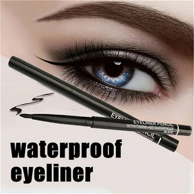 1PC Black Brown Natural Eye Liner Make Up Eyeliner Pencil Waterproof Long Lasting Eyebrow Beauty Pen Cosmetics