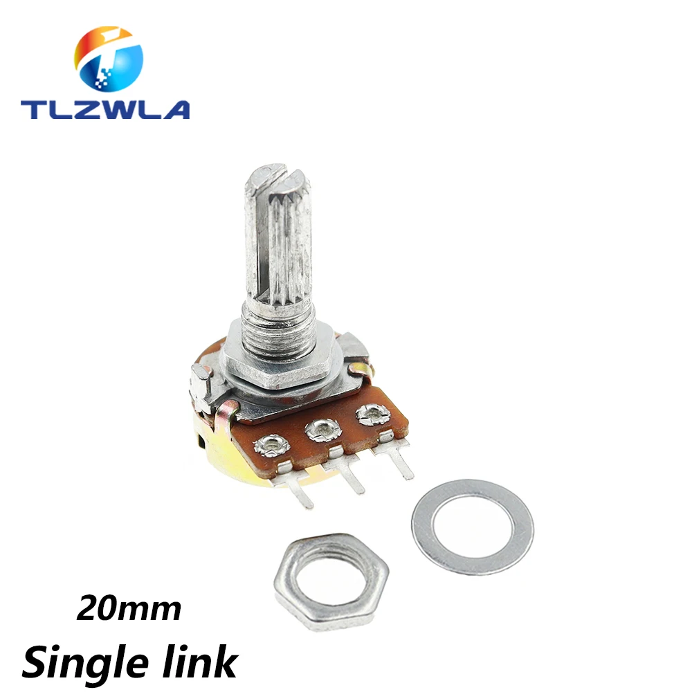 5 шт. 15 мм 20 мм WH148, 3 контакта, 6 контактов, B1K, B2K, B5K, B10K, B20K, B50K, B100K, B250K, B500K, B1M, потенциометр 1K, 2K, 5K, 10K, 20K, 50K, 100K, 250K, 500K