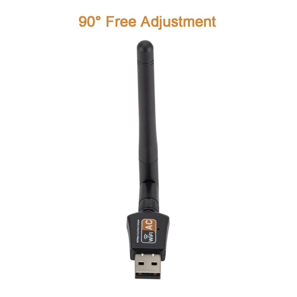 USB Wi-Fi адаптер 600 Мбитс AC600 RTL8811, двухдиапазонный 2.4G5.8G, беспроводной донгл 802.11ac для настольных ПК, ноутбуков, Windows, Mac, Linux (art.: 3920dc0afc4fd) - 3920dc0afc4fd