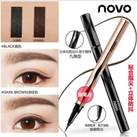matte eyeliner pen easy to draw waterproof black and brown popular style high quality long lasting quick dry eyeliner t2148