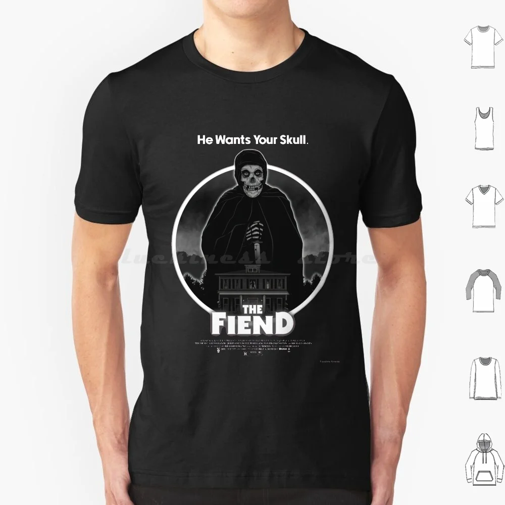 

Футболка Fiend большого размера из 100% хлопка, с длинным лицом
