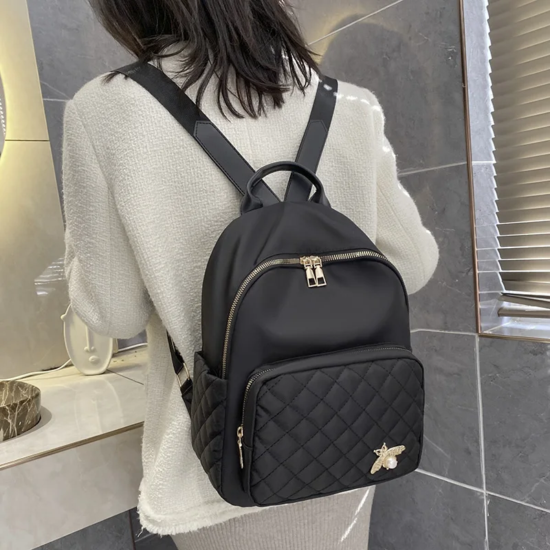 Нейлоновый женский рюкзак Новое поступление 2024 модная универсальная сумка из