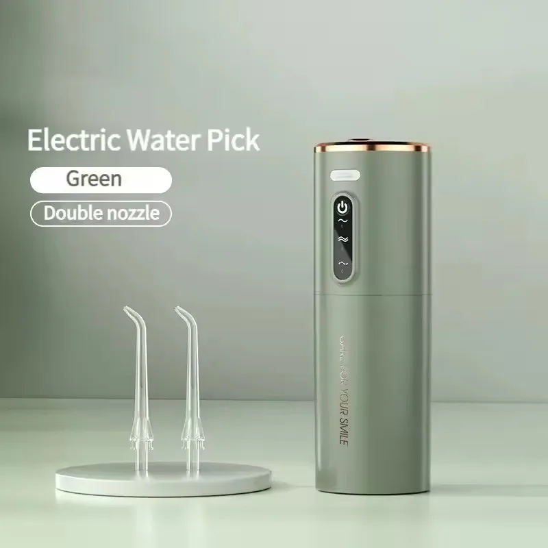 Фото Водяная нить, USB перезаряжаемый ирригатор для полости рта, 280 мл, электрическая чистка зубов, 3 режима, водонепроницаемый ирригатор, портативный резервуар для воды, чистка №3