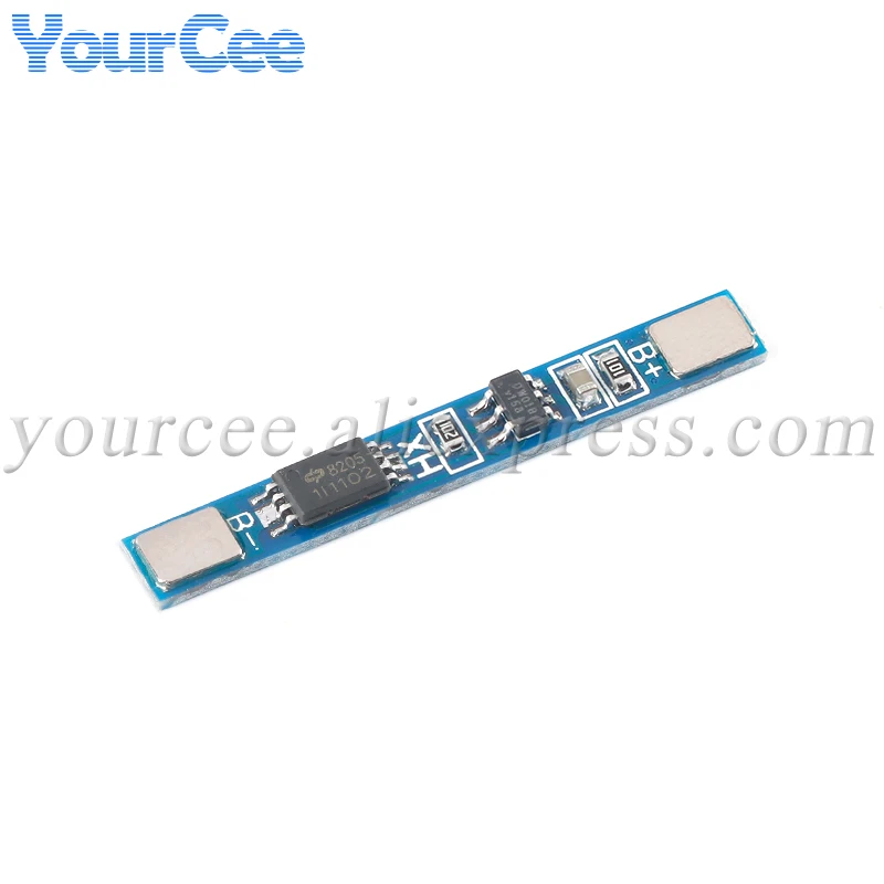 

10 шт., защитная плата 1S 3,7 V 2A li-ion BMS PCM 18650 для литий-ионной батареи 18650