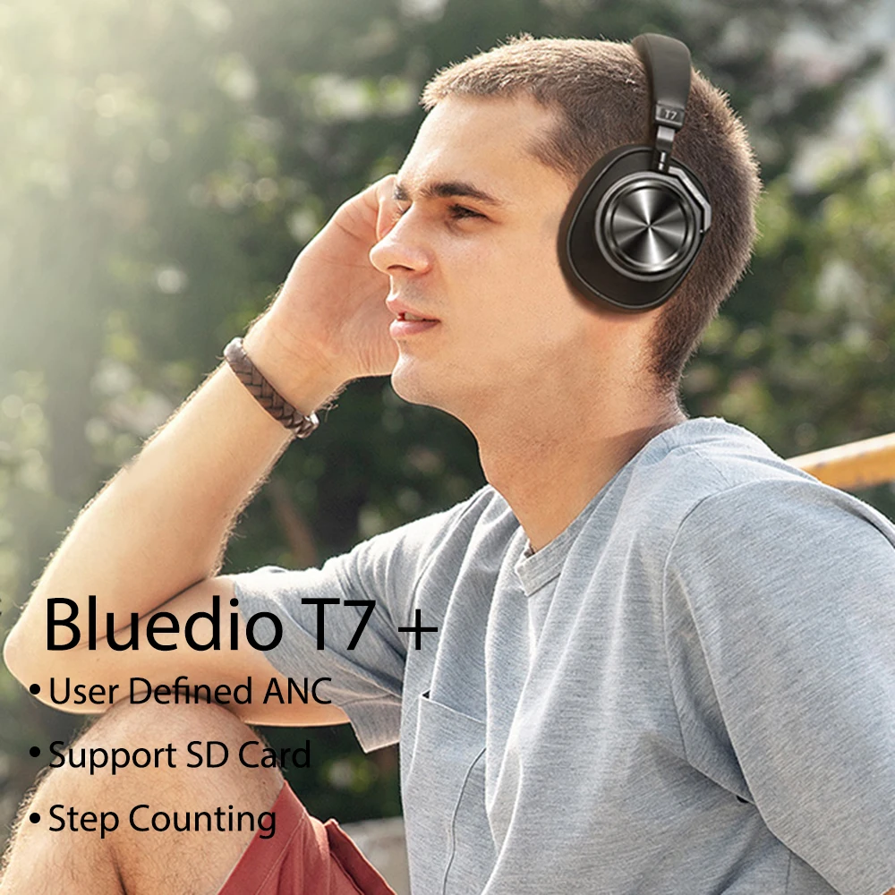 Фото Беспроводные наушники Bluedio с активным шумоподавлением №4