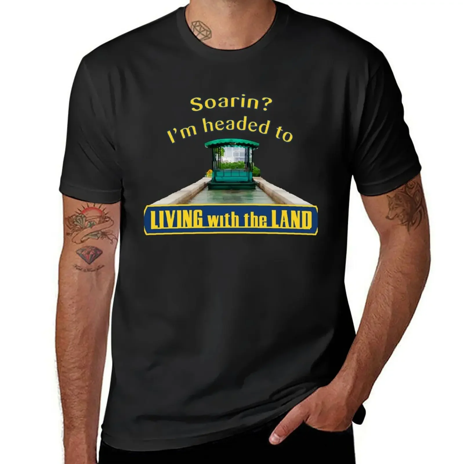 Футболка Soarin Im headed to Living with the Land винтажная футболка большого размера с рисунком