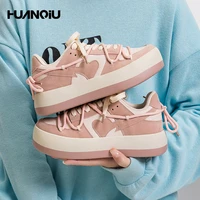 huanqiu sneakers spring 2022 new womens shoes ins trend small white versatile casual board running shoes womens shoes