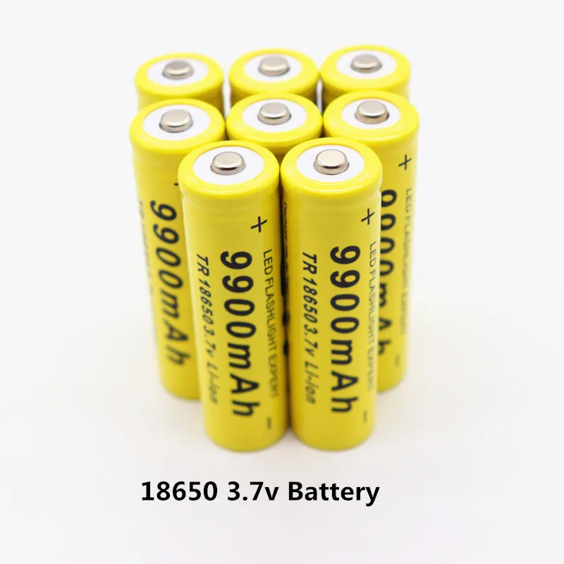 

New 18650 battery 3.7V 9900mAh rechargeable liion battery for Led flashlight Torch batery litio battery+ Free Shipping