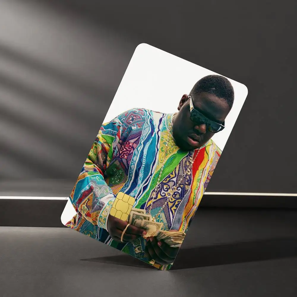 Водонепроницаемые наклейки-пленки B-Biggie Smalls Notorious BIG Art Sticker для кредитных и дебетовых карт (art.: 3920dc4fa11f7) - 3920dc4fa11f7