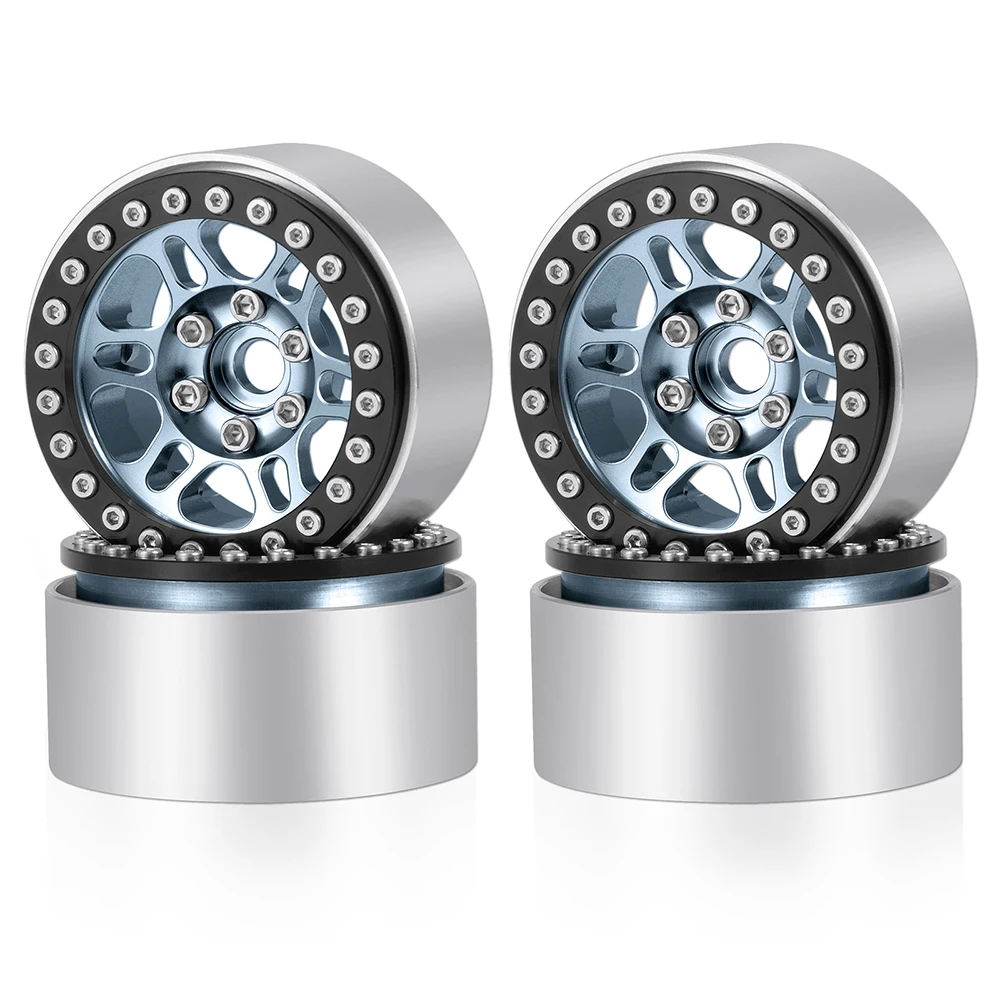 AXSPEED 4 шт. Металл 1 9 дюймов Beadlock ступицы колеса обода для 1/10 осевой SCX10 90026 90046 AXI03007