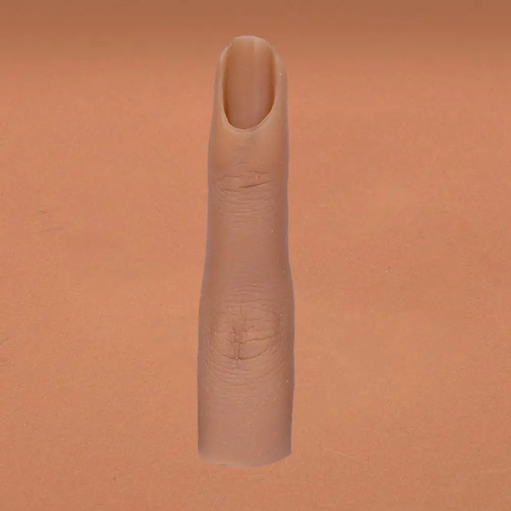 

Мягкий манекен для обучения ногтям, модель искусственного пальца для ногтевого дизайна, гибкая Реалистичная силиконовая тренировка для ногтей