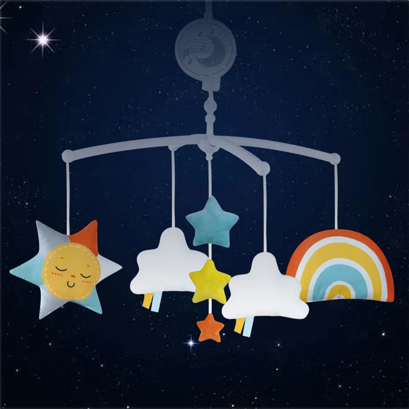 

Cartoon Baby Crib Mobiles Rattles Music Educational Toys Bed Bell Carousel for Cots Infant Baby Toys 0-12 Months for Newborns