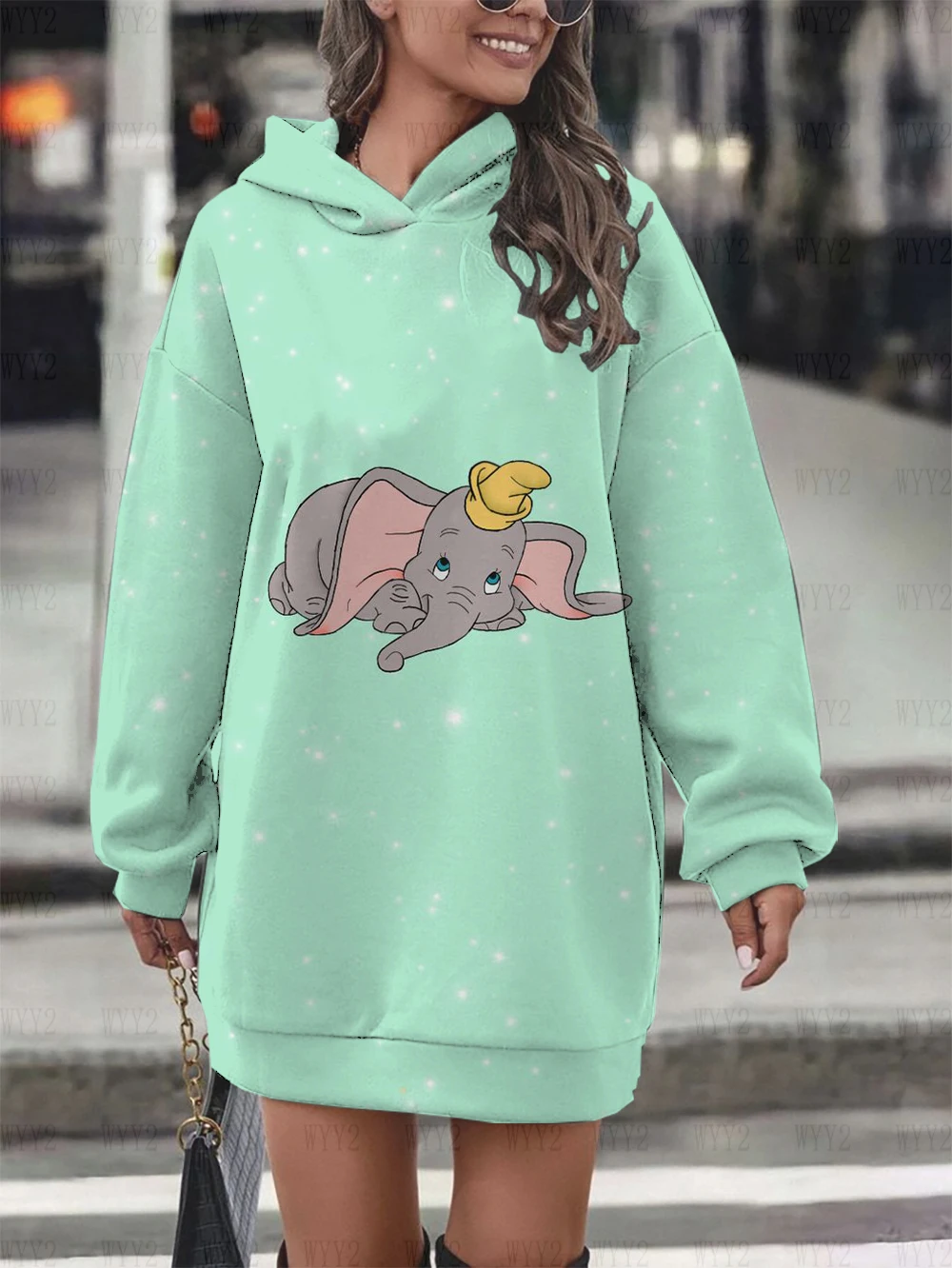 Disney-Robe pull pratiquero chic pour femme пот à capuche imprimé DGreeting режим simple printemps et automne