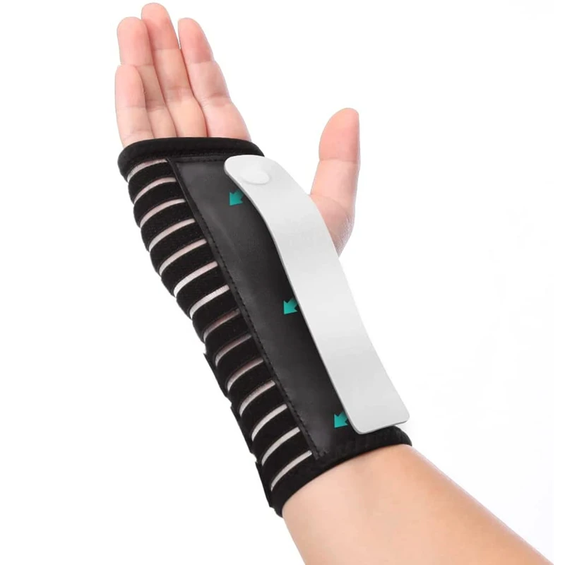 

Adjustable Splint Wrist Protector Carpal Tunnel Wrist Support Brace Wristbands Tendonitis Sprains Strains Pain Relief Hand Band