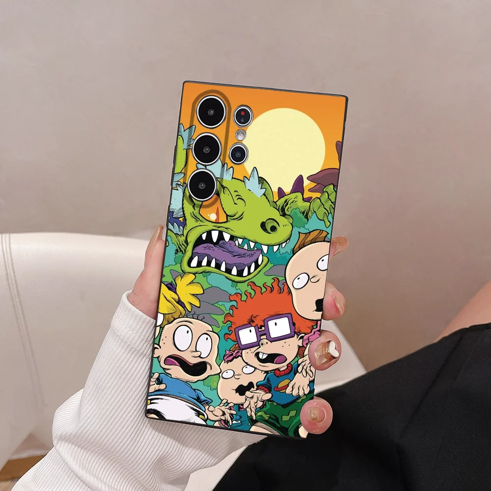 Фото Чехол для телефона с рисунком R-Rugarts для Samsung Galaxy S25 S24 S22 S23 Ultra S21 S20 Plus 5G, матовый нескользящий мягкий чехол с полным покрытием №4