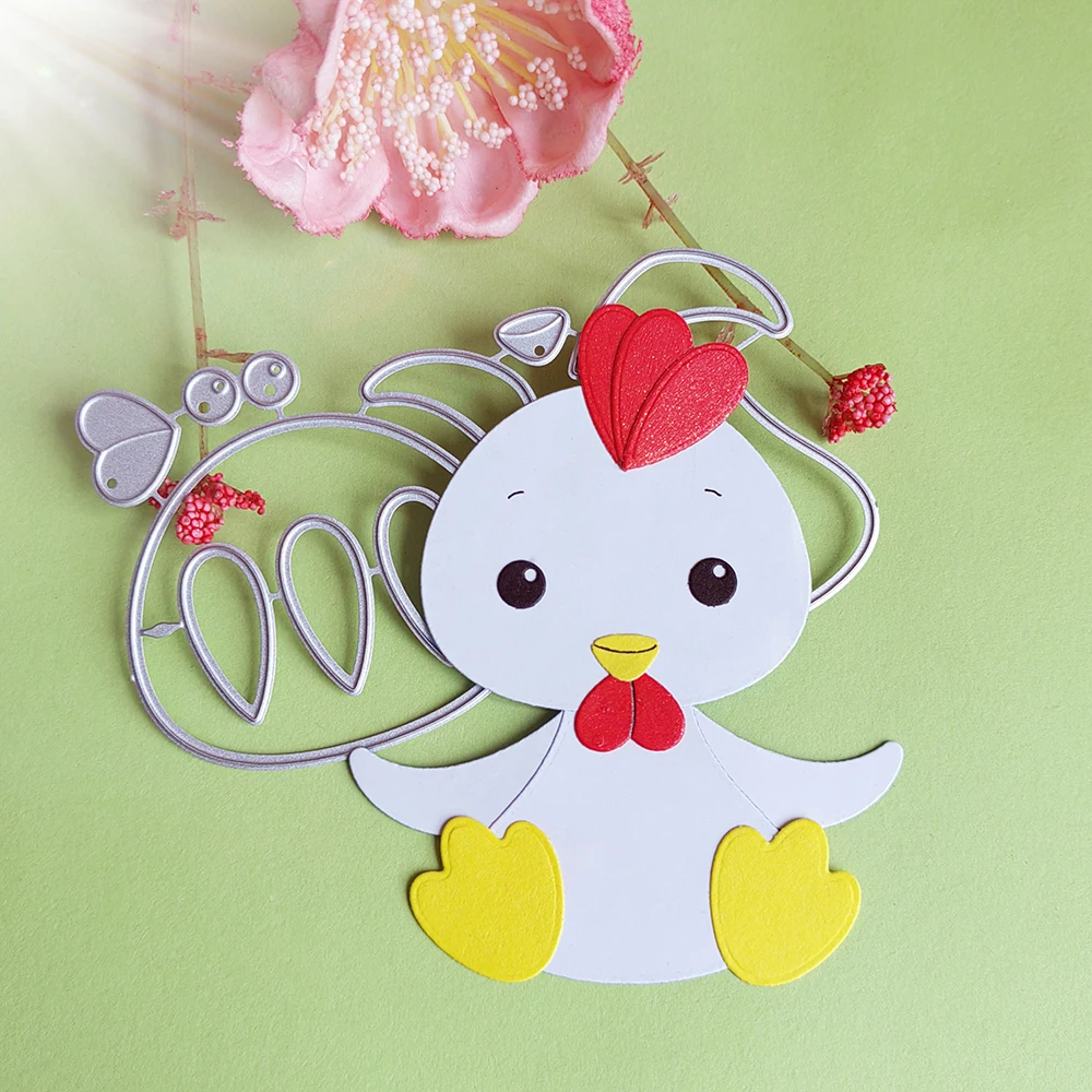 Exquisite animal chicken and duck die-cutting dies scrapbook decoration embossed photo album decoration card making DIY crafts