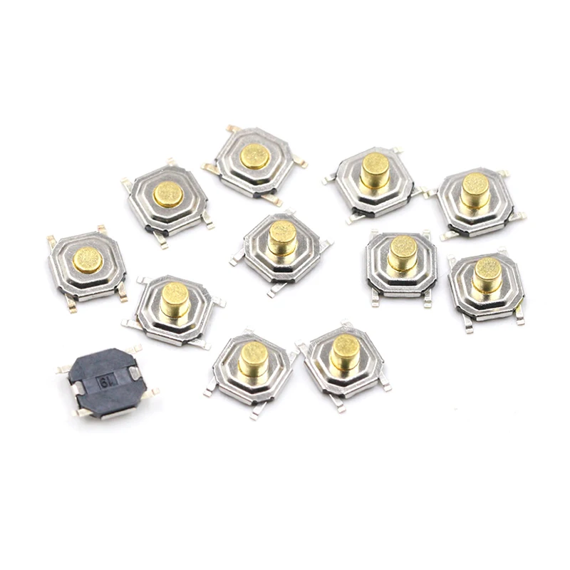 100 шт./лот SMD 4*4*1 5 мм 4x4x тактильный тактовый Микропереключатель Мгновенный |