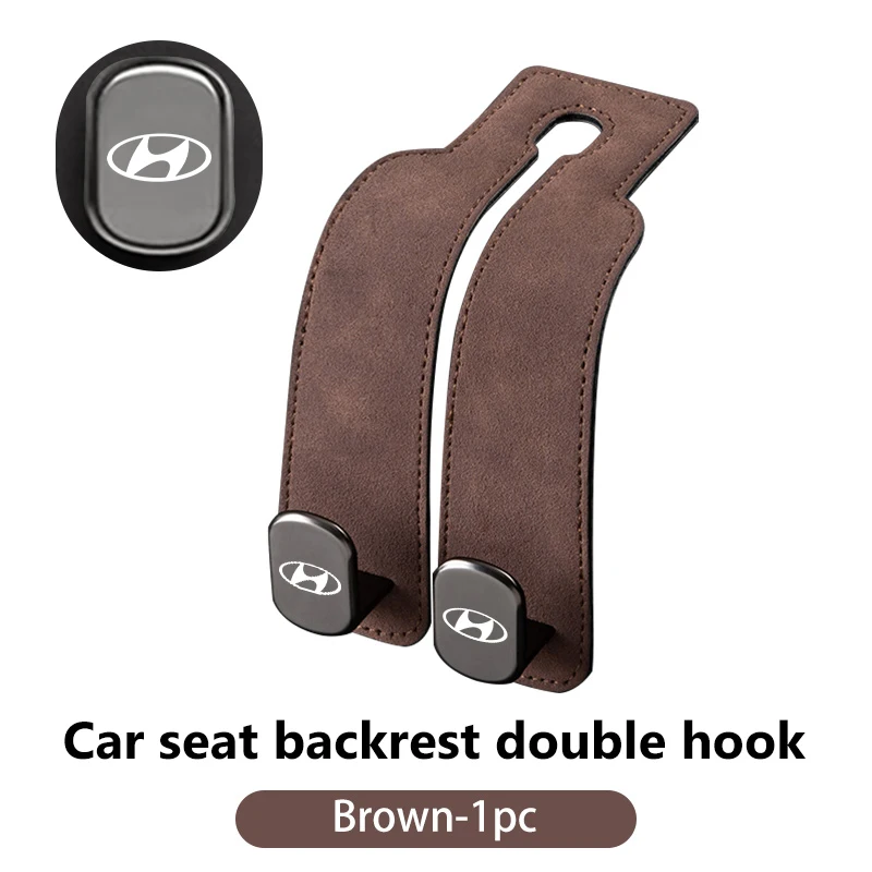 

Двойной крючок на спинку сиденья для автомобилей Hyundai, замшевый крючок, аксессуары для интерьера авто, Azera GDI, i10, i20, i30, i40, ix20, ix35, Sonata, Santa Fe