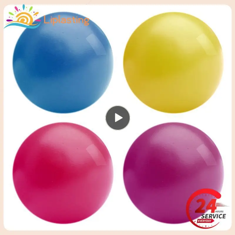 

Luminous Wall Target Ball Fidget Sticky Balls Silicone Decompression Soft TPR Elastic Squeeze Stress Reliever Ceiling Toys