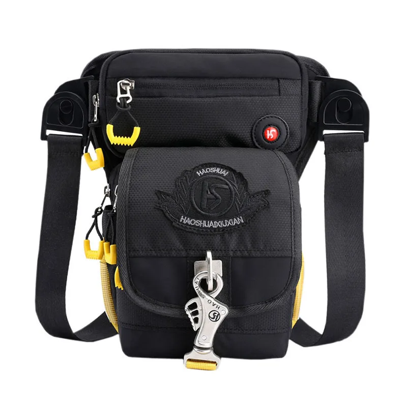 

Motorcycle Rider Leg Hip Drop Bag Thigh For Men Nylon Milytary Travel Waist Belt Bum Fanny Pack Male Messenger Shoulder Bags