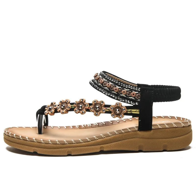 2022 Spring New Bohemian Ethnic Style Thick-soled Sandals Comfortable and Explosive Sandals Women
