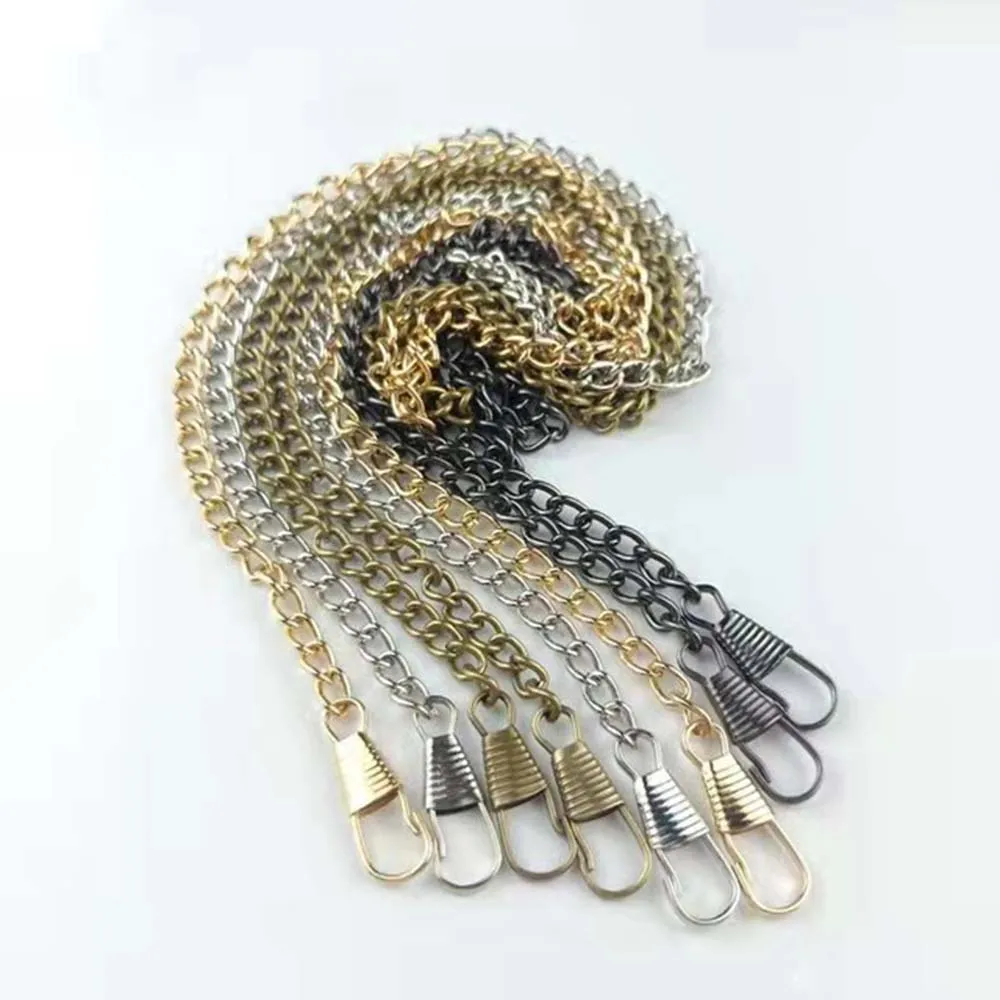 

10pcs 5mm DIY 5mm 40cm 60cm 80cm 100cm 120cm Metal Chain Handle Parts for Bag Handbag Coin Purse Handmade