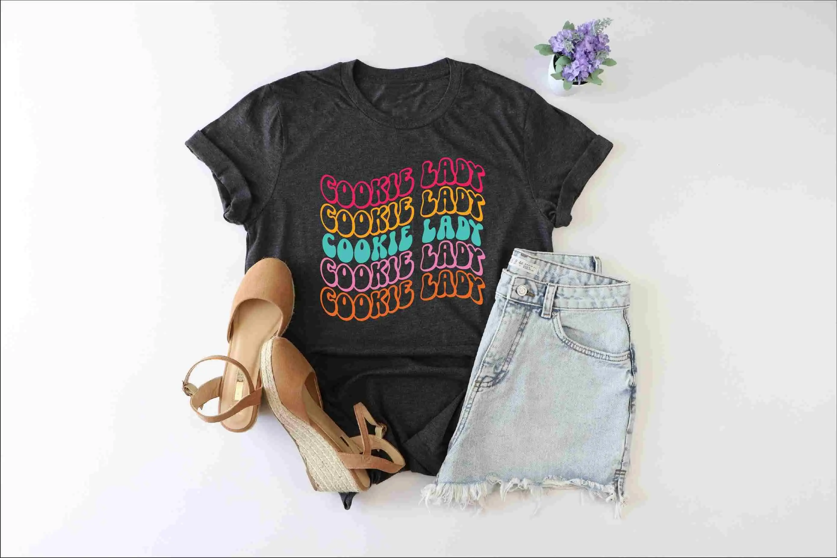 Футболка Cookie Lady Dealer для любителей пекарей выпечки мамы и женщин