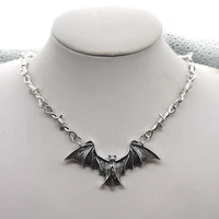 necklace batgirl hip hop gothic punk style barbed wire small thorns chain necklace gift new high quality personality jewelry