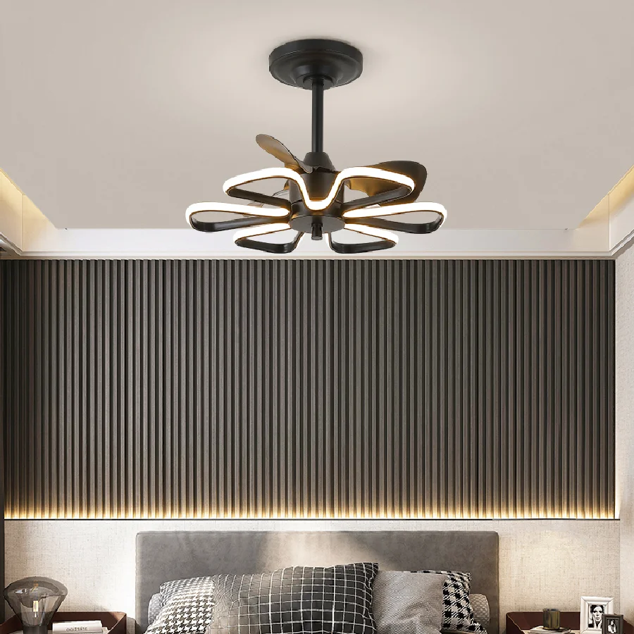 

Nordic restaurant Ceiling fan with lights remote control smart living room decoration lamparas Pendant lights