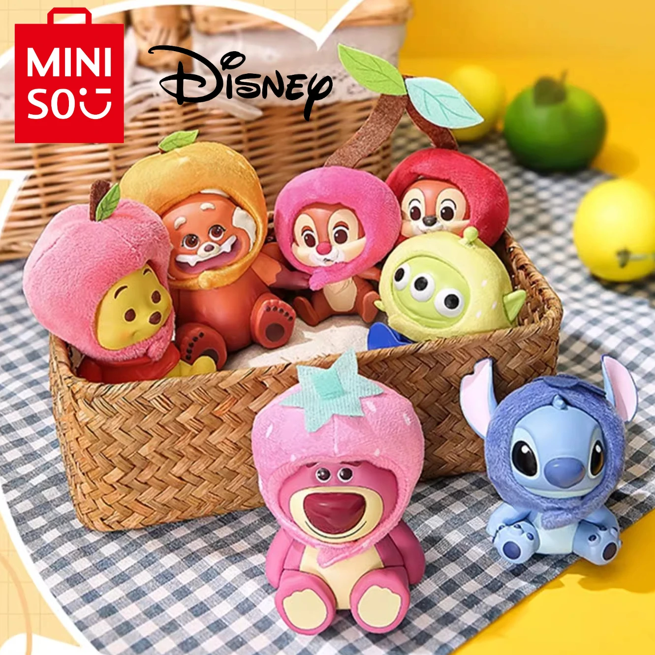 MINISO Disney головные уборы в виде фруктов серии глухая коробка фигурка модная