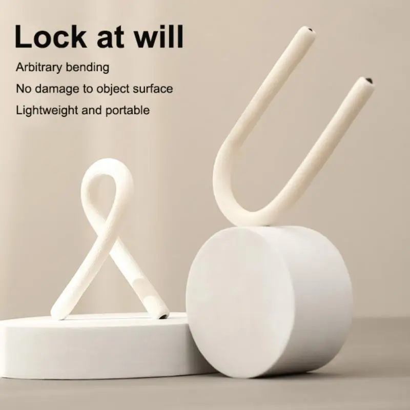 

New Portable Lightweight Free Bending Cabinet Hook Versatile Desktop Mobile Phone Support Simple Cabinet Padlock