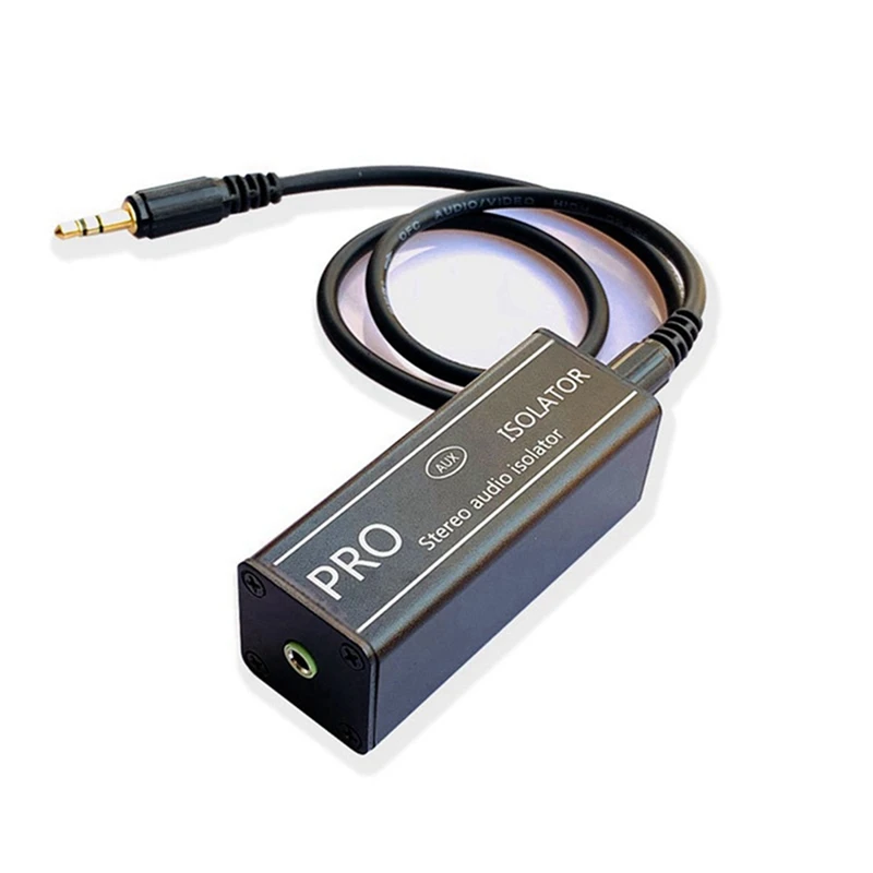 

Аудио изолятор 3,5 мм, звуковой кабель, линейный изолятор для автомобильной стереосистемы, аудиокабель с позолоченным штекером, стабильная передача