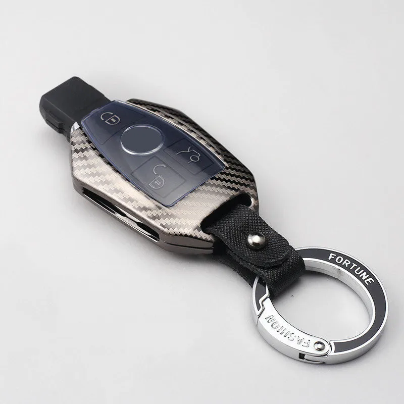 Metal Key Case Cover For Mercedes Benz A B C S Class AMG GLA CLA GLC W169 W176 W221 W204 W205 Holder Shell Keychain Accessories