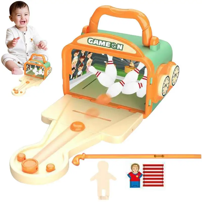 

Kids Bowling Set 9 PCS Indoor Sports Sets Tabletop Board Game Toys Bowling Supplies For Home Lawn Backyard Bowling Football